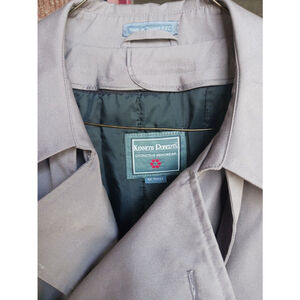 Vintage Mens Gray Thinsulate Trench Coat Size 46